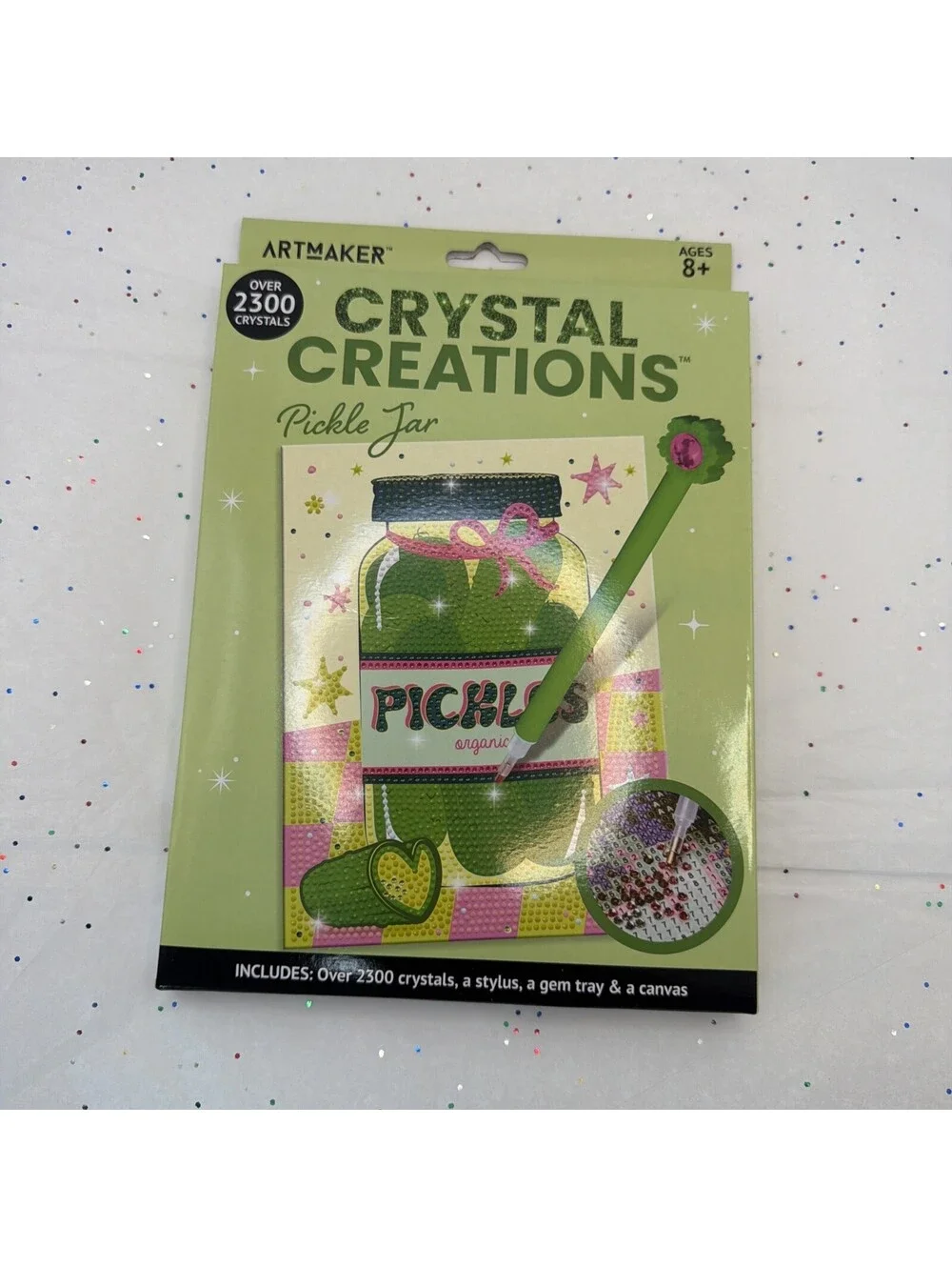 ArtMaker Crystal Creations Pickle Jar Diamond Painting Kit 2300+ Crystals New